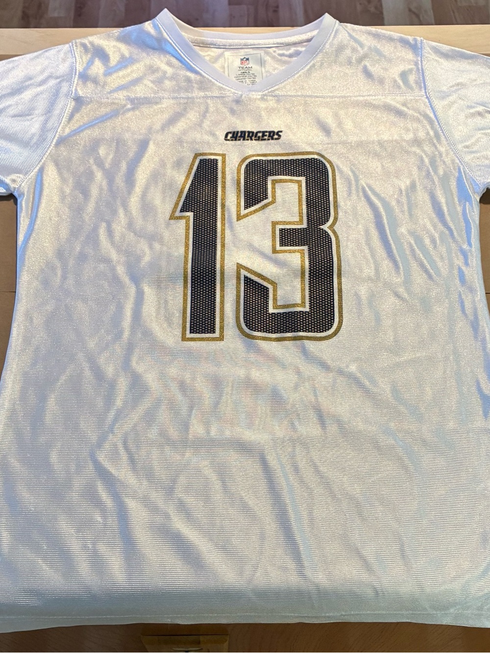 LA Chargers NFL Girls White Jersey Size L (14-16) #13 Keenan Allen